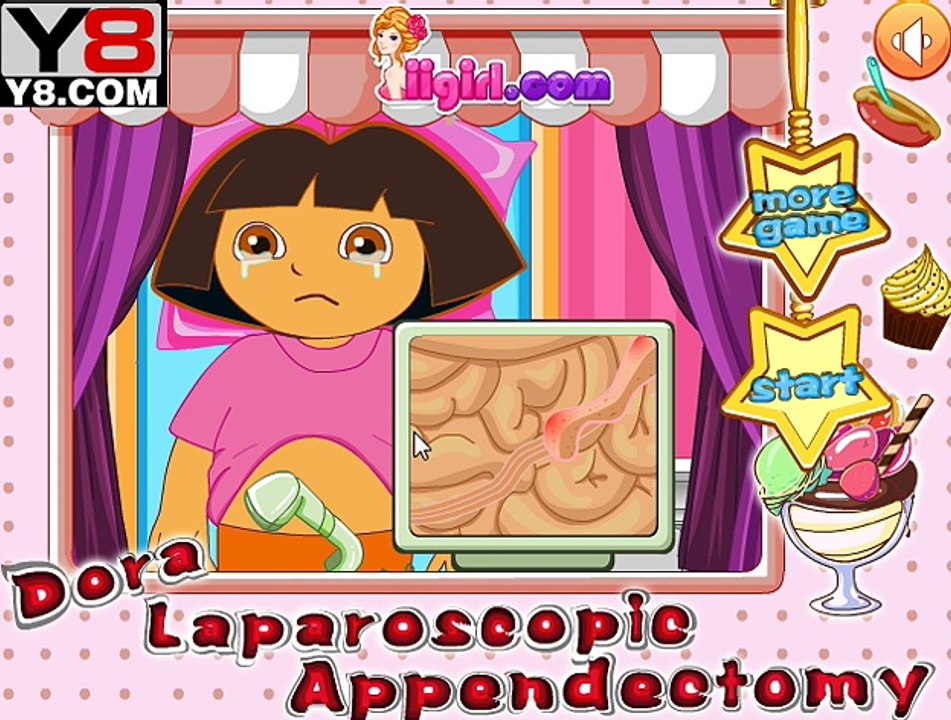 Dora la exploradora va al doctor y tiene apendicitis