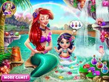 Baby Disney Princess Cartoon   Ariel Baby Bath   The little Mermaid Baby video Games