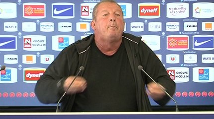 Rolland Courbis avant SMC vs MHSC (6ème journée L1)