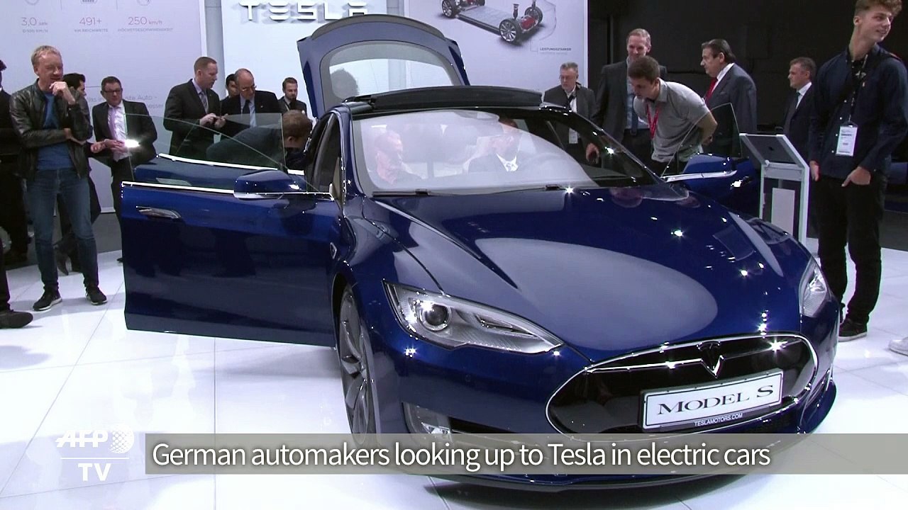 German automakers take on Tesla in electric cars