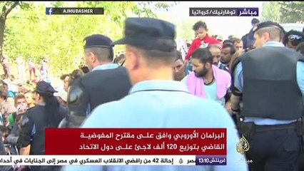 شاهد .. كيف تعاملت الشرطة الكرواتية مع اللاجئين السوريين