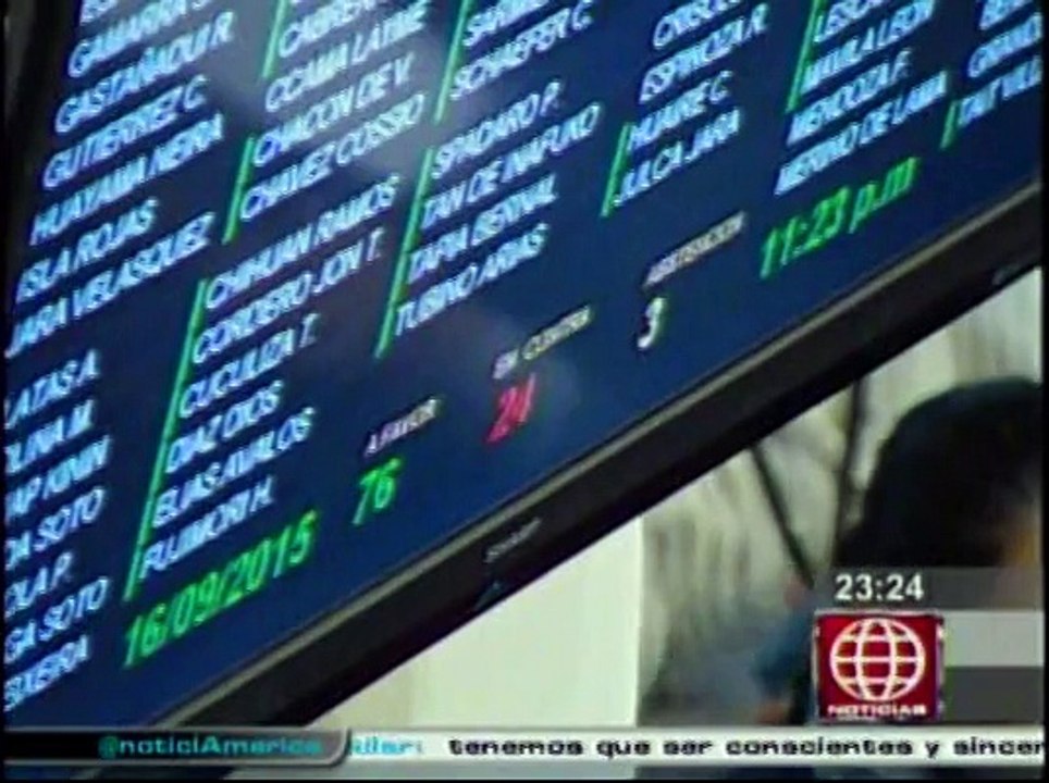 Comisión Martín Belaunde Lossio: pleno recomienda a fiscalía investigar a Nadine Heredia