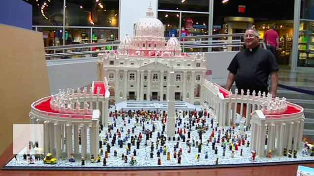 Priest builds elaborately detailed Lego replica of the Vatican