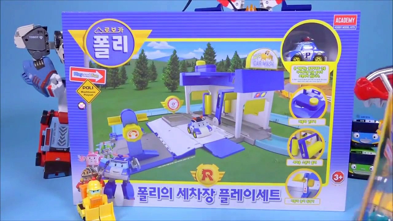 Voiture Robot Naples trois Parking Робокар Поли autres. pororo Bonjour voiture robot ou robot jouet Robocoar Poli automatique de lavage de Voiture
