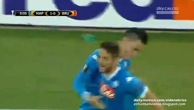 1-0 José Callejón Amazing Goal | Napoli v. Club Brugge 17.09.2015 HD