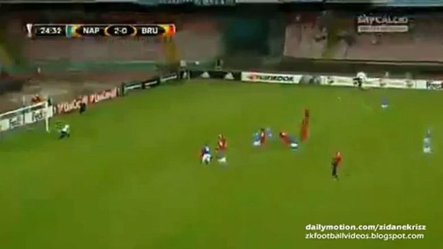 3-0 Dries Mertens Second Amazing Volley Goal - Napoli v. Club Brugge 17.09.2015 HD