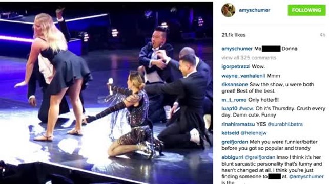Madonna Spanks Amy Schumer After Pulling Her On Stage