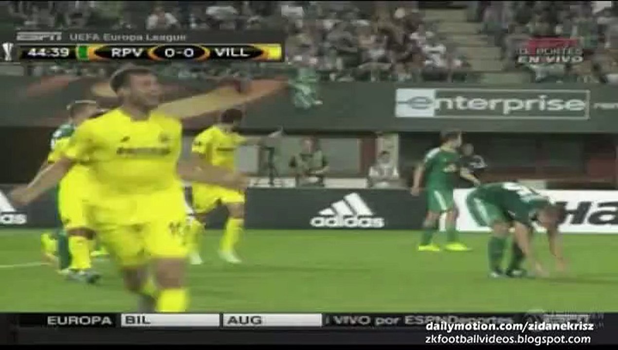 0-1 Léo Baptistao Amazing Goal | Rapid Wien v. Villarreal 17.09.2015 HD