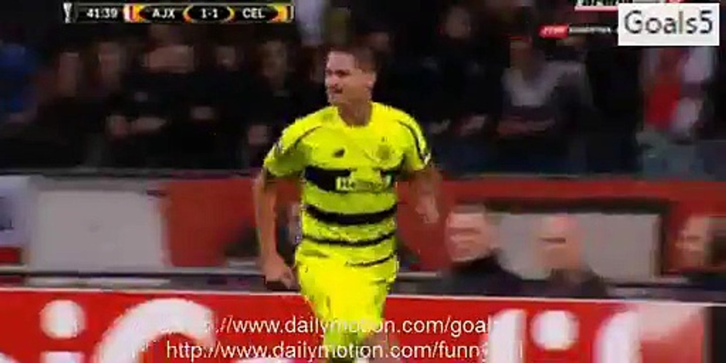 Mikael Lustig Goal Ajax 1 - 2 Celtic Europa League 17-9-2015
