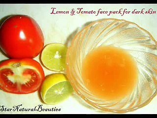 Tomato lemon face pack for dark skin - summer special