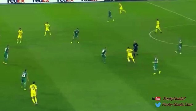 1-0 Leo Baptistao Goal - Rapid Vienna vs Villarreal 0-1 (Europa League 2015)
