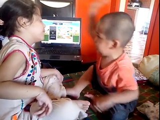 sis n bro Interesting fight Videos