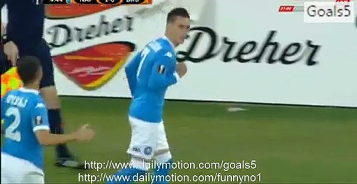 Marek Hamsik Amazing GOAL - SSC Napoli 4-0 Club Brugge