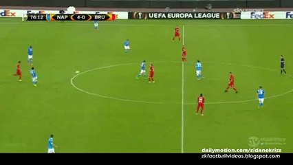 5-0 José Callejón Second Goal | Napoli v. Club Brugge 17.09.2015 HD
