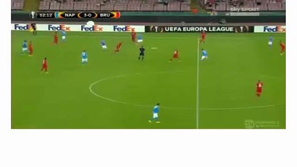 Marek Hamsik Goal ~ Napoli vs Club Brugge 4-0