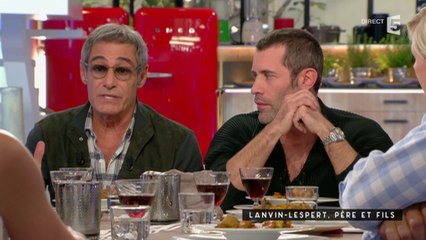 Lanvin et Lespert, père et fils pour "Premiers crus" - C à vous - 07/09/2015