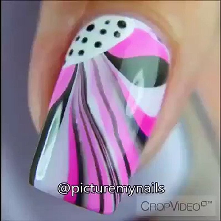 watermarble Flowers!! by @picturemynail