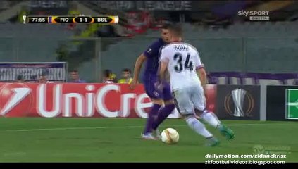 1-2 Mohamed Elneny Amazing Long Range Goal | Fiorentina v. Basel 17.09.2015 HD