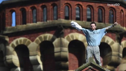 Prison inmate's 60-hour roof protest ends with promise of pizza