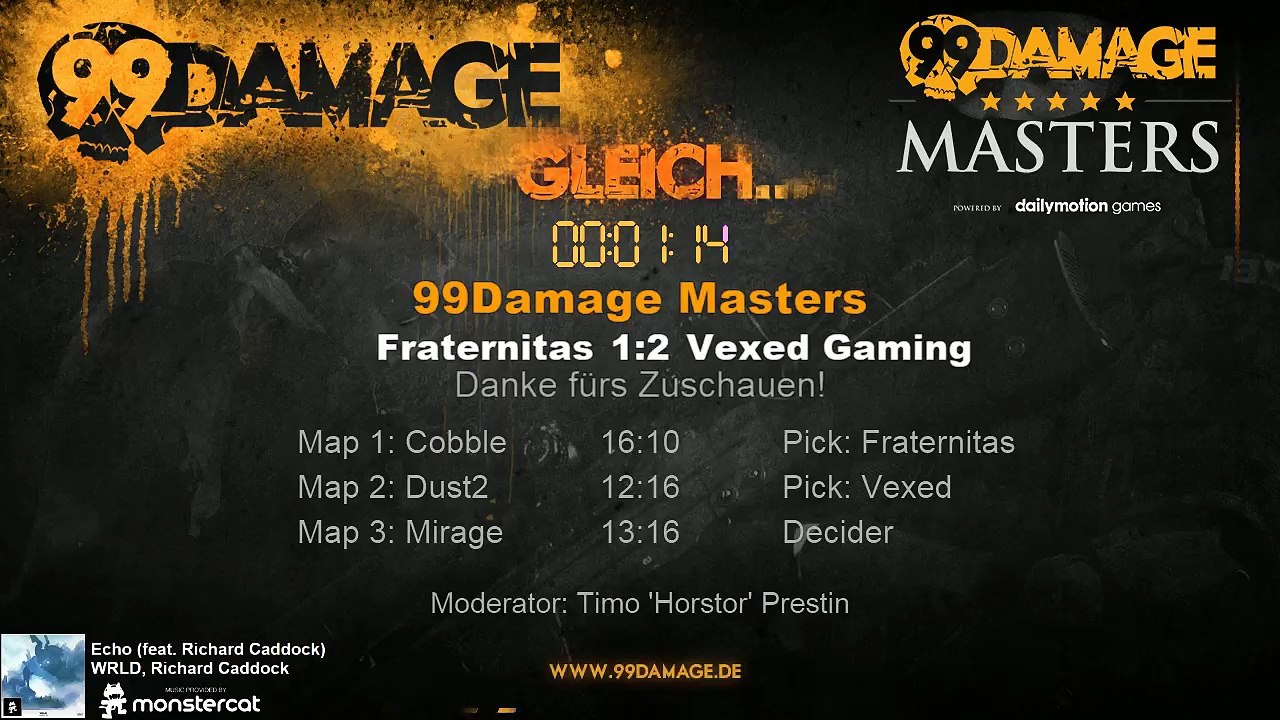 99DAMAGE Masters mit Horstor - German Stream (REPLAY) (2015-09-18 00:01:12 - 2015-09-18 00:06:17)