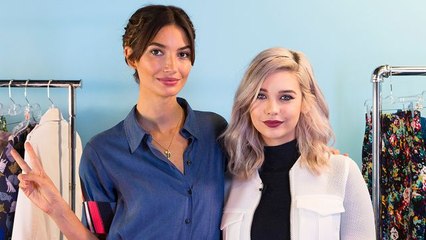 Lily Aldridge Teaches Amanda Steele How to Pose Like a Supermodel