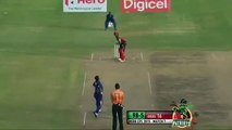 Shahid Afridi Hits Two Big Sixes To Ravi Rampaul-Barbados Tridents v St Kitts and Nevis Patriots Cricket