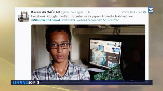 Le + de francetvinfo : Ahmed, l'ado soupçonné de terrorisme, est la nouvelle coqueluche des Etats-Unis
