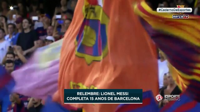 Messi 15 anos de Barcelona: estreia e primeiro gol pelo clube