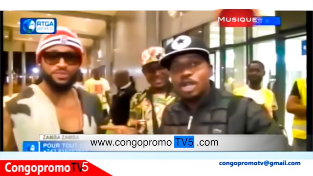 Werrason: ZAMBA-ZAMBA de ce jeudi 17 sep 2015 leurs départs pour USA depuis L'aéroport de NDJILI