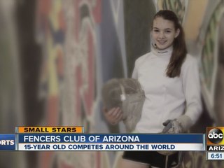 Champion fencer trains in Chandler