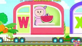 Alphabet Train Food Train -  Rhymes For Kids Alphabet Learning For Kids