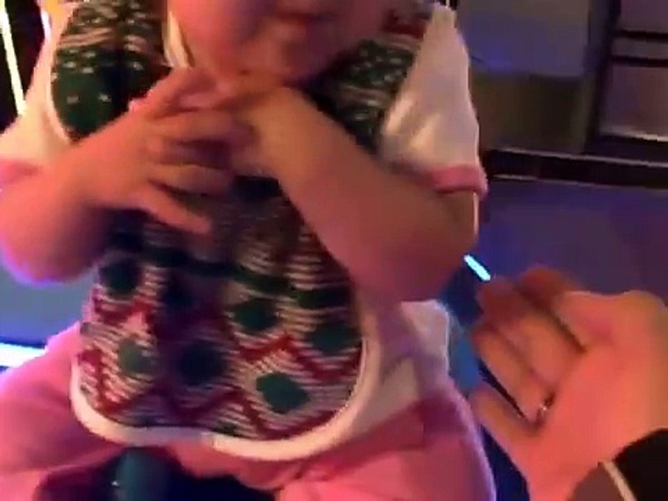 Biggest Pacman video game and baby