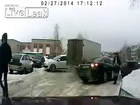 Unaware driver takes out toddler