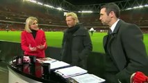 Arsenal Vs Leeds 1-0 - Martin Keown Gets Smacked By The Ball - January 9 2012 - [High Quality]