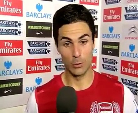 Arsenal Vs Manchester City 1-0 - Mikel Arteta Interview After His Goal - April 8 2012 - [HQ]