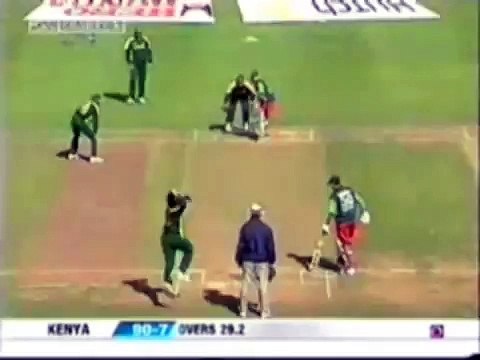 Cricket bowling at its best. bowled ! bowled! bowled!