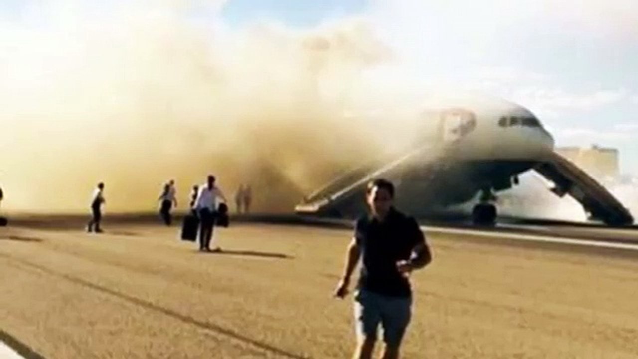 British Airways Plane Catches Fire In Las Vegas