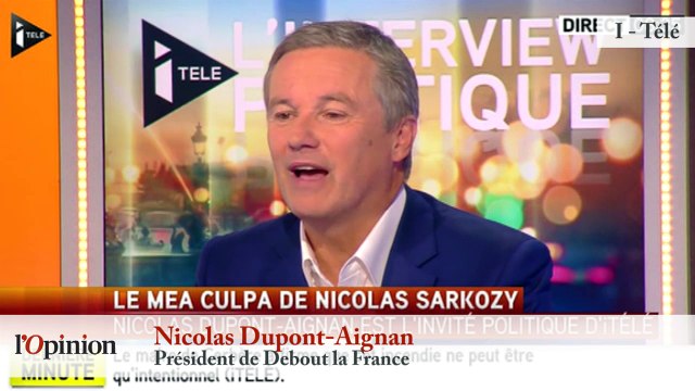 TextO’ : Nicolas Dupont-Aignan : «On est le seul pays où ceux qui ont échoué pensent qu'ils sont irremplaçables»