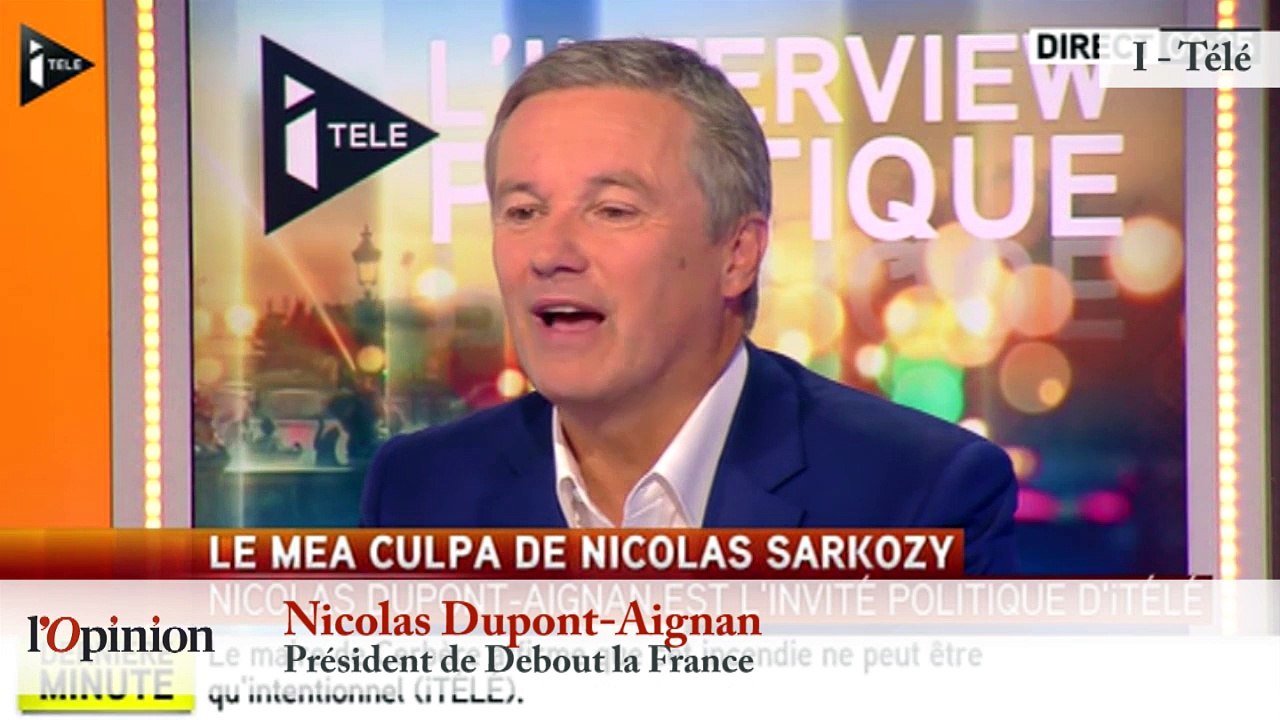 TextO’ : Nicolas Dupont-Aignan : «On est le seul pays où ceux qui ont échoué pensent qu'ils sont irremplaçables»