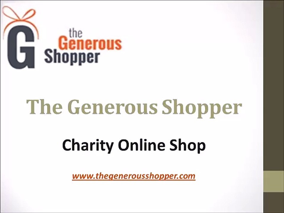 Charity Shopping at the Generous Shopper