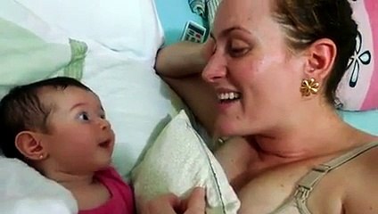 When baby's trying to speak with mom