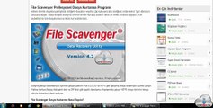 File Scavenger dosya kurtarma programı