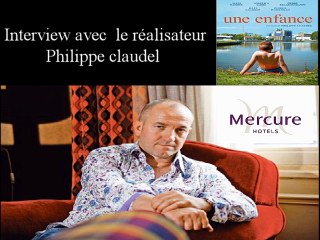 Télévision-Bordeaux-33  interview du réalisateur Philippe Claudel de son Film Une Enfance avec un Jeune acteur Alexi Mathieu dans le Rôle de  Jimmy