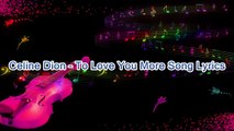 Celine Dion – To Love You More Song Lyrics