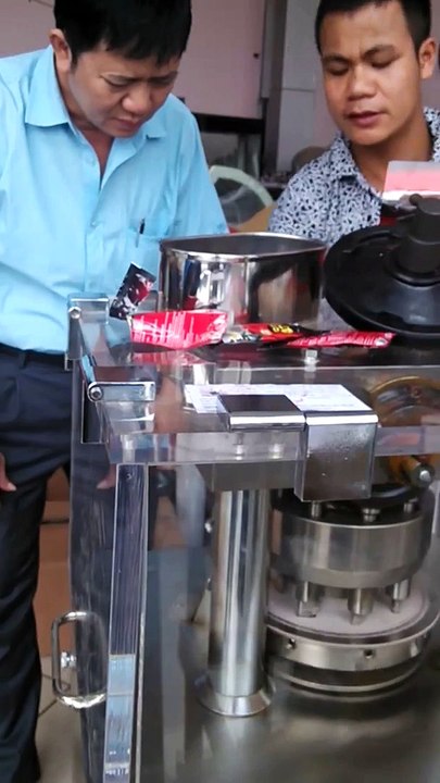 Máy dập viên 9 chày, máy dập viên nén tự động, máy dập viên sủi