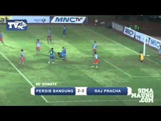 Highlight Laga Ujicoba Persib vs Raj Pracha