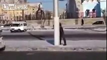 Afternoon Alcohol  -  Bulgarian Bum Fights A Light Pole