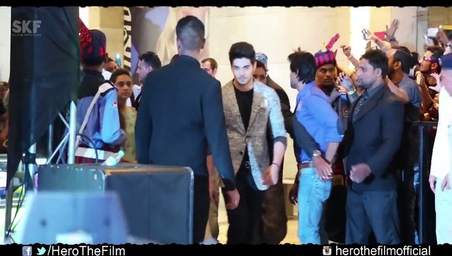 salman khan sooraj pancholi athiya shetty in delhi hero promotions