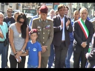 Napoli - Strage Kabul, un monumento al parà Roberto Valente (17.09.15)
