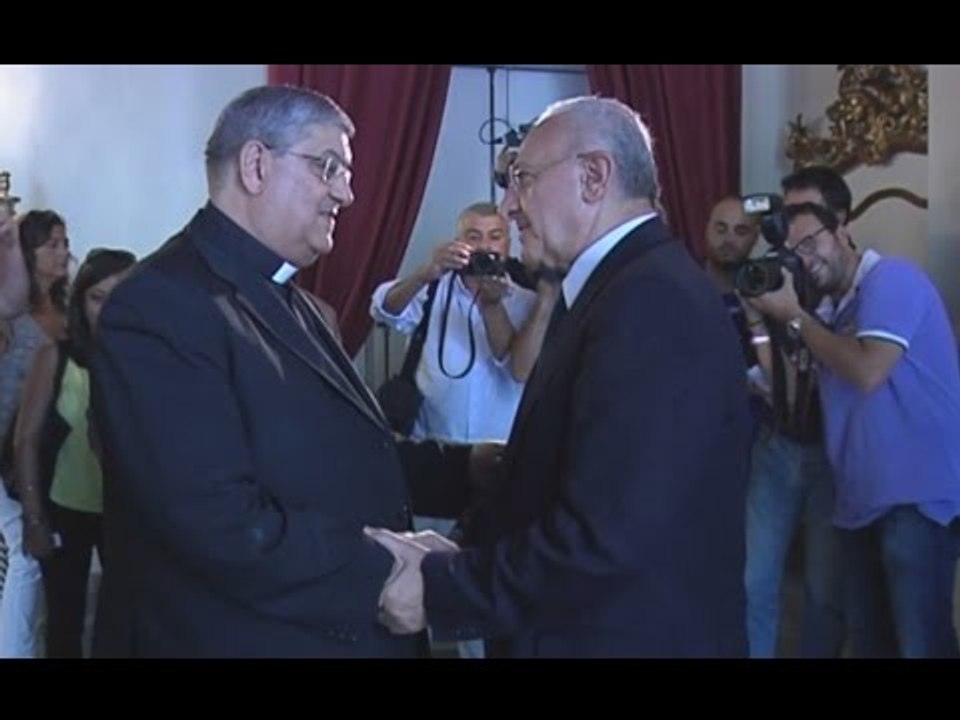 Campania - Incontro tra il governatore De Luca e il cardinale Sepe (17.09.15)